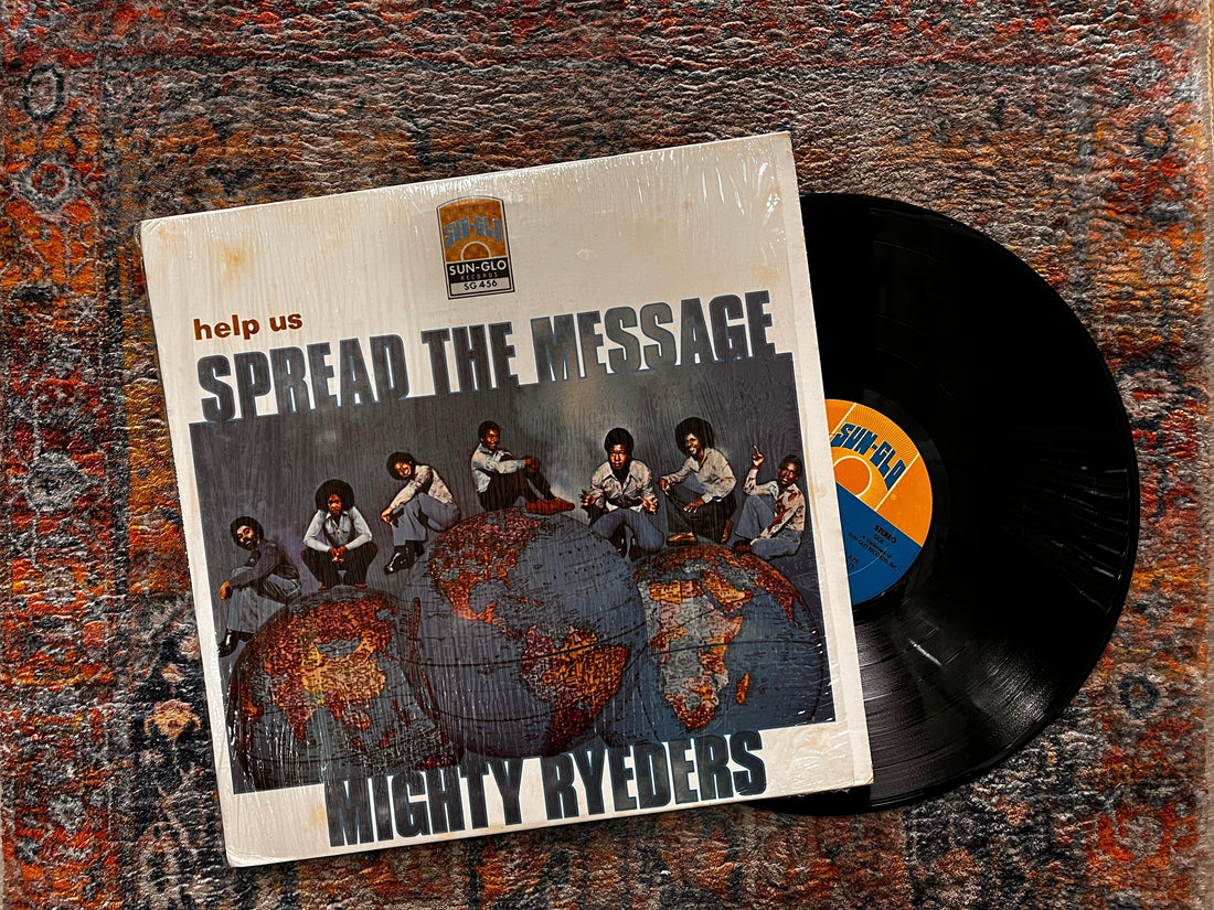 rare vinyl copy of Mighty Ryeders' Help Us Spread The Message album