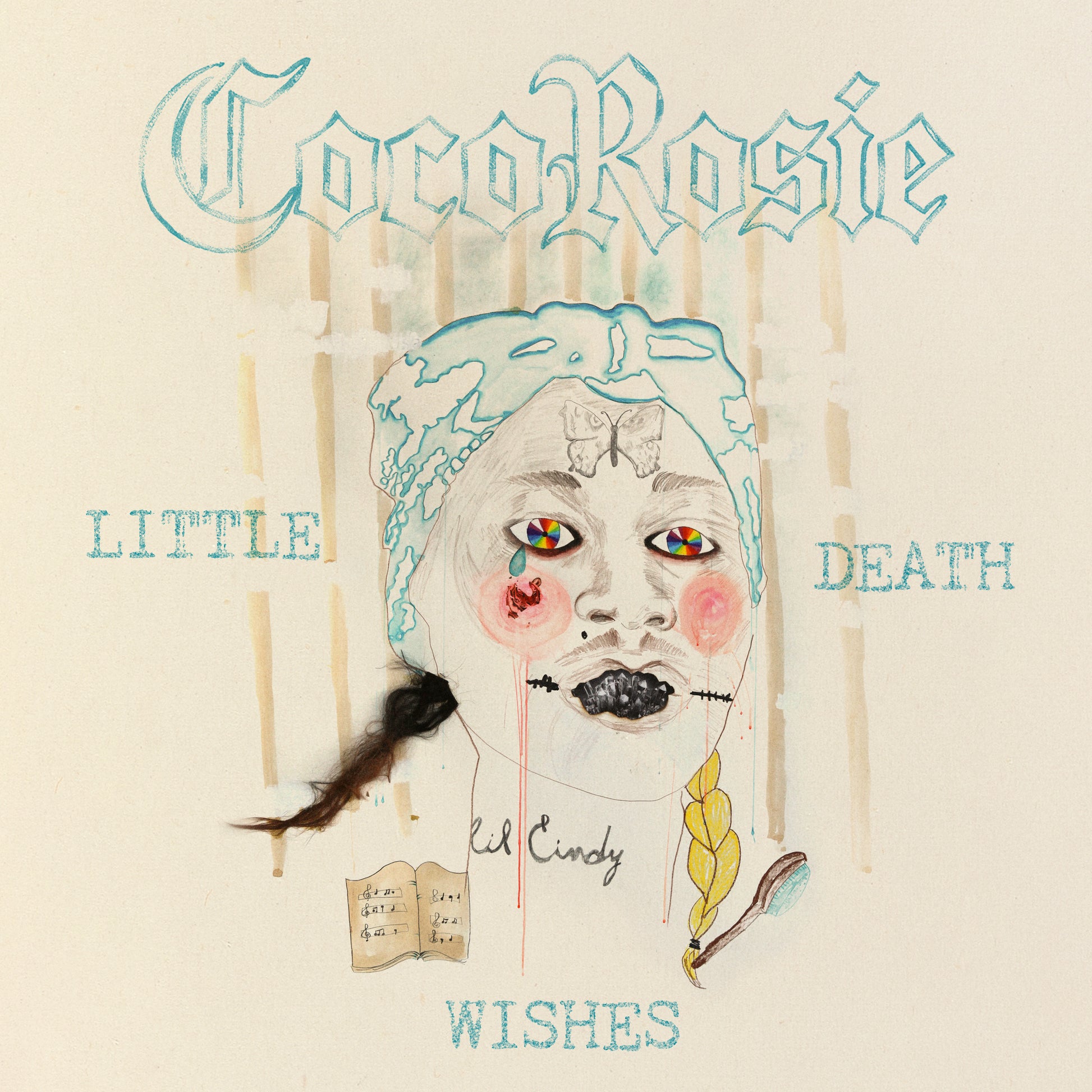 cocorosie little death wishes aqua teardrop coloured vinyl album