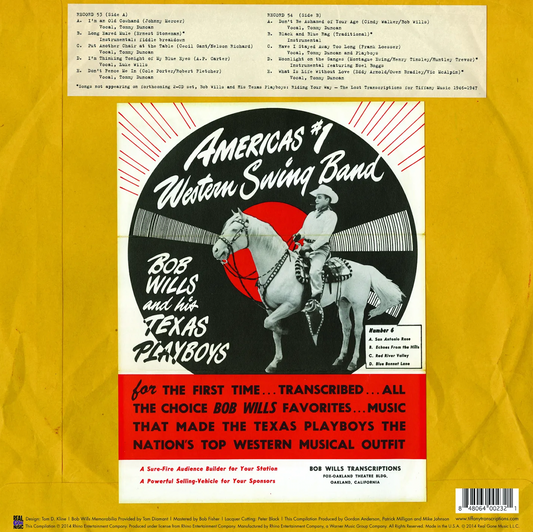 Bob Wills & His Texas Playboys - Transcriptions